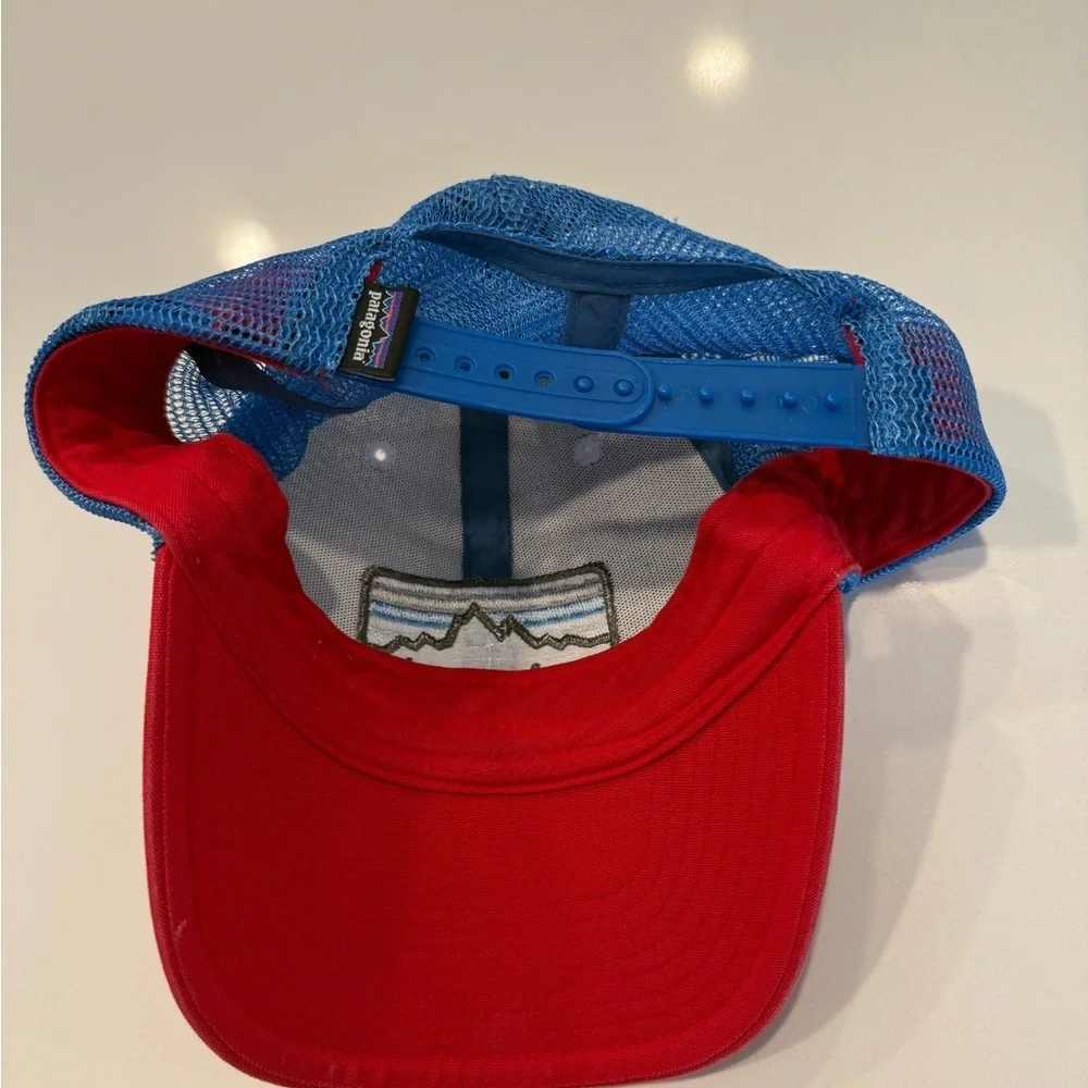 VTG Patagonia White, Red, and Blue Baseball Hat